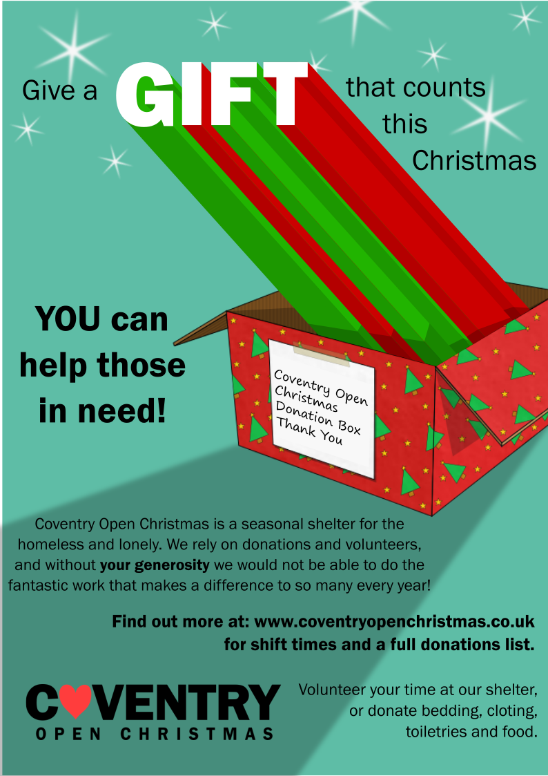 Spread the word Coventry Open Christmas